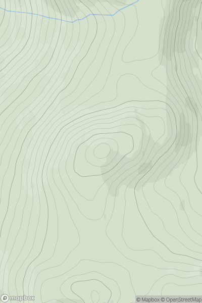 Thumbnail image for Beinn Domhnuill showing contour plot for surrounding peak