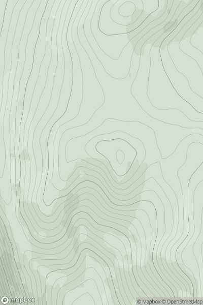Thumbnail image for Meall na Fearna West Top showing contour plot for surrounding peak