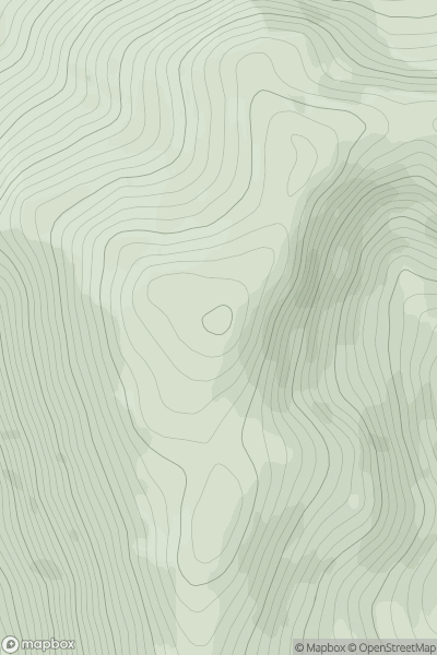 Thumbnail image for Creag na h-Eararuidh (Stuc na Cabaig) showing contour plot for surrounding peak