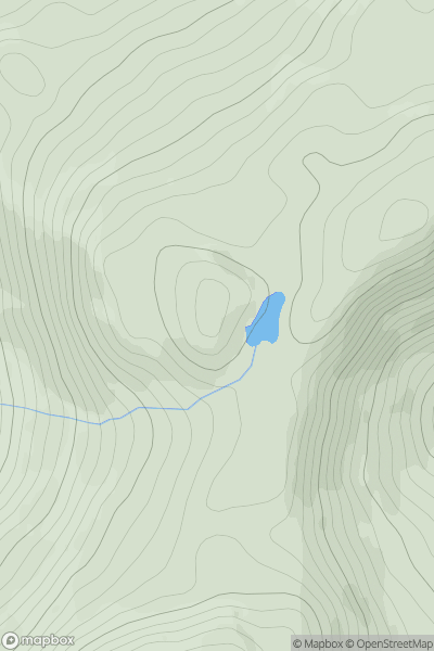 Thumbnail image for Creagan an Lochain showing contour plot for surrounding peak