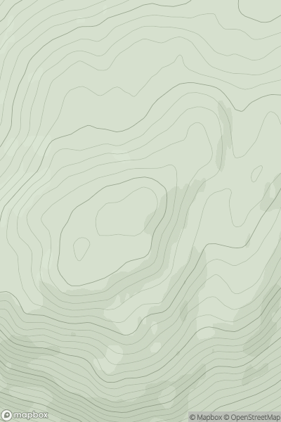 Thumbnail image for Meall nan Saighdearan showing contour plot for surrounding peak