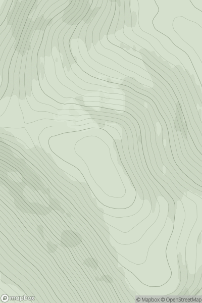 Thumbnail image for Sron na Maoile showing contour plot for surrounding peak