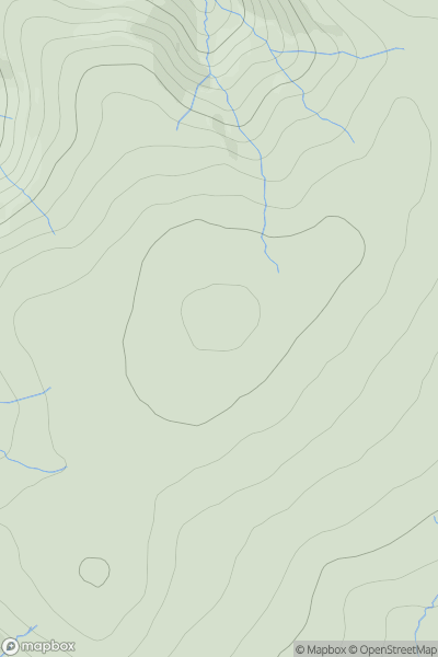 Thumbnail image for Carn na Caim South Top (Mullach Coire nan Cisteachan) showing contour plot for surrounding peak