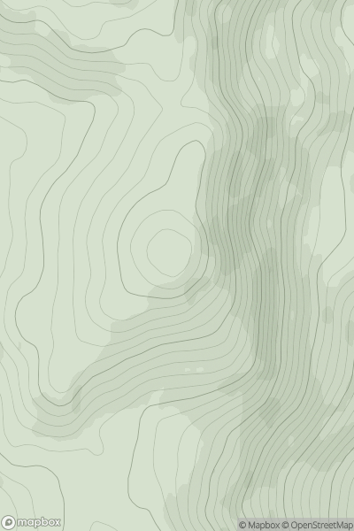 Thumbnail image for Stob Caol showing contour plot for surrounding peak
