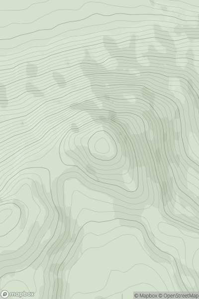 Thumbnail image for Stob an Duibhe showing contour plot for surrounding peak