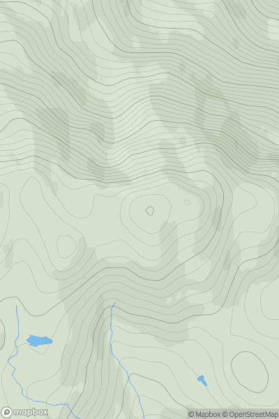 Thumbnail image for Ardnandave Hill showing contour plot for surrounding peak