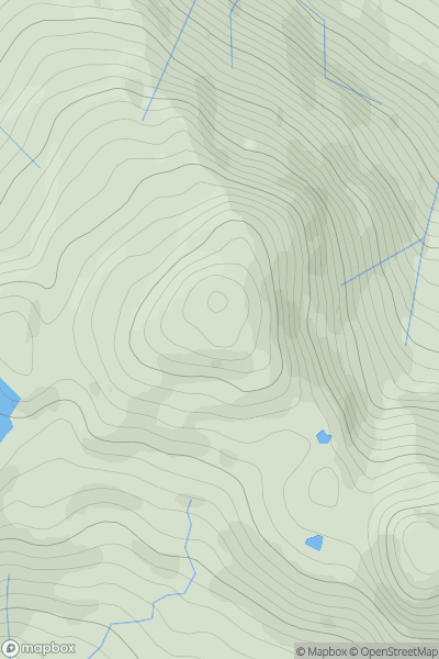 Thumbnail image for Stob Creag an Fhithich showing contour plot for surrounding peak