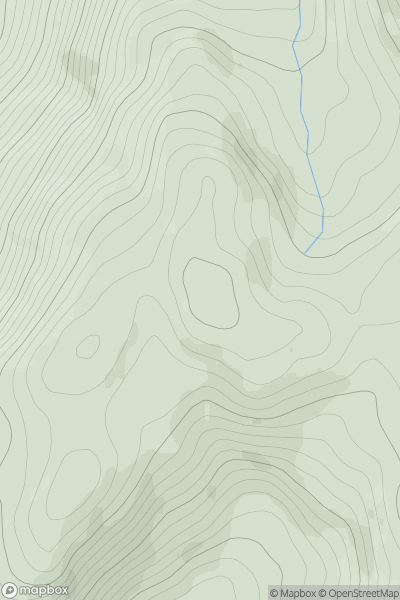 Thumbnail image for Taobh na Coille showing contour plot for surrounding peak
