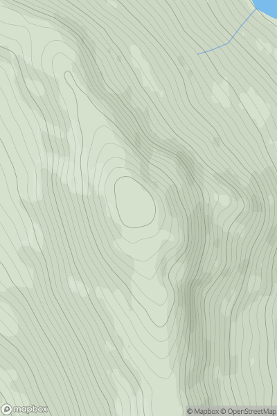 Thumbnail image for An Garadh showing contour plot for surrounding peak