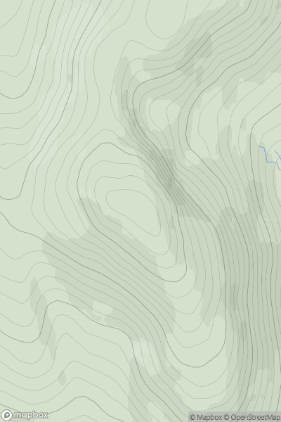 Thumbnail image for Beinn a' Chuallaich showing contour plot for surrounding peak