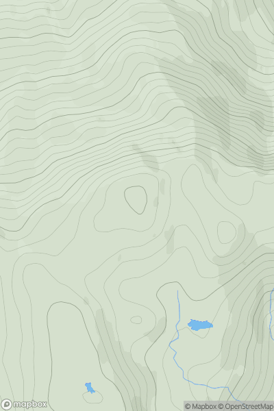 Thumbnail image for Am Fireach showing contour plot for surrounding peak