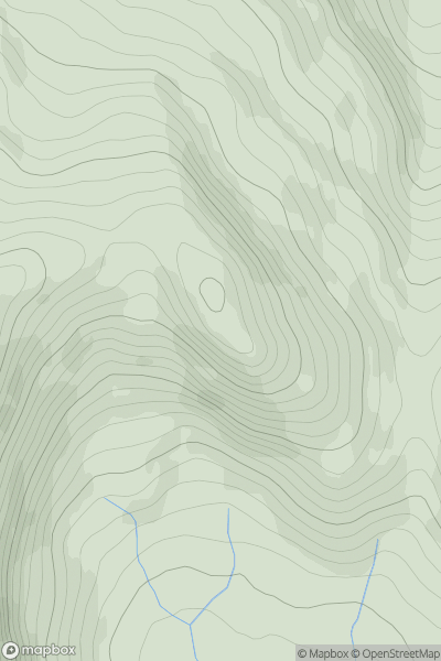 Thumbnail image for Meall Sgallachd showing contour plot for surrounding peak