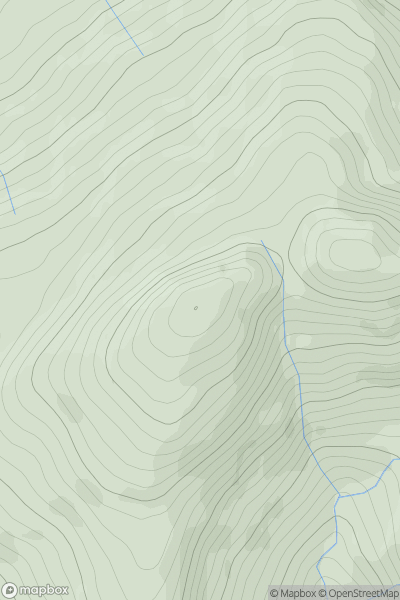 Thumbnail image for Beinn Chochan showing contour plot for surrounding peak