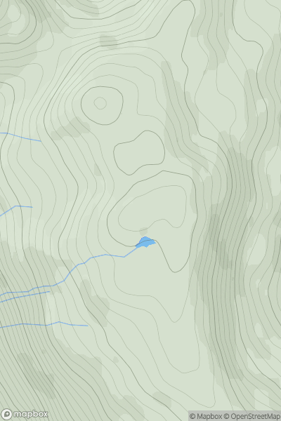 Thumbnail image for Stob an Lochain (Creag a' Bhealaich) showing contour plot for surrounding peak