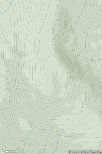 Thumbnail image for Stob an Fhainne showing contour plot for surrounding peak