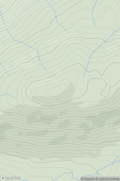 Thumbnail image for Beinn an t-Sithein (Beinn an t-Sidhein) showing contour plot for surrounding peak