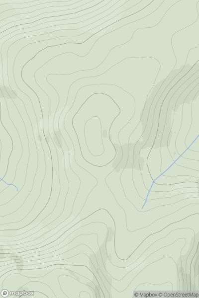Thumbnail image for Ciochan a' Chop showing contour plot for surrounding peak