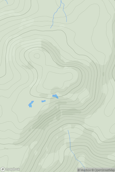 Thumbnail image for Beinn Eagagach showing contour plot for surrounding peak
