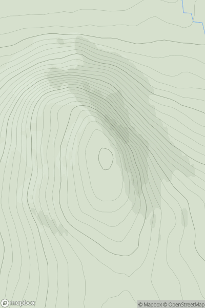 Thumbnail image for Meall a' Bhobuir showing contour plot for surrounding peak