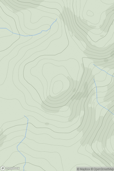 Thumbnail image for Creag Chean showing contour plot for surrounding peak