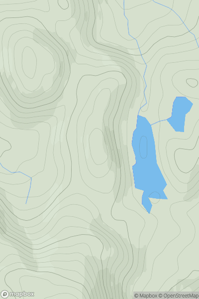 Thumbnail image for Farragon Hill North Top showing contour plot for surrounding peak