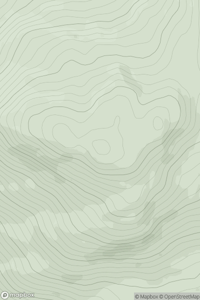 Thumbnail image for Meall Dhuin Croisg showing contour plot for surrounding peak