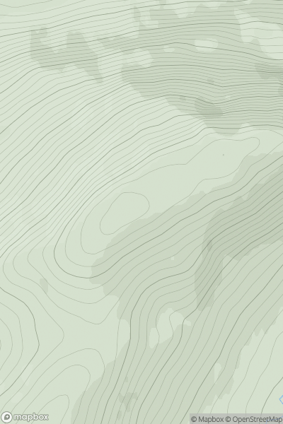 Thumbnail image for Creag nan Eildeag showing contour plot for surrounding peak
