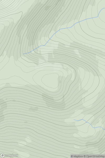 Thumbnail image for Stob Mhic Mhartuin showing contour plot for surrounding peak