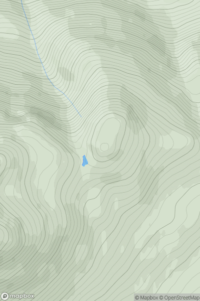 Thumbnail image for Stob Gaibhre showing contour plot for surrounding peak
