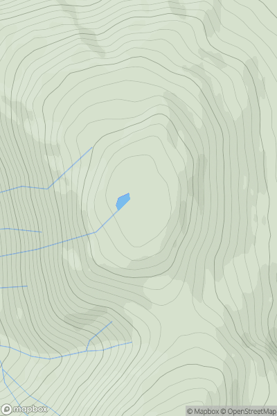 Thumbnail image for Meall Beithe showing contour plot for surrounding peak