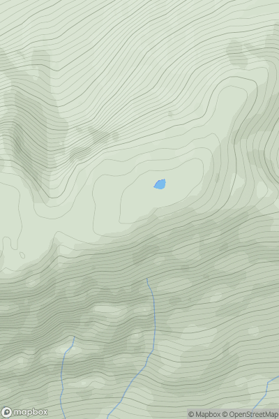 Thumbnail image for Mam na Gualainn East Top showing contour plot for surrounding peak