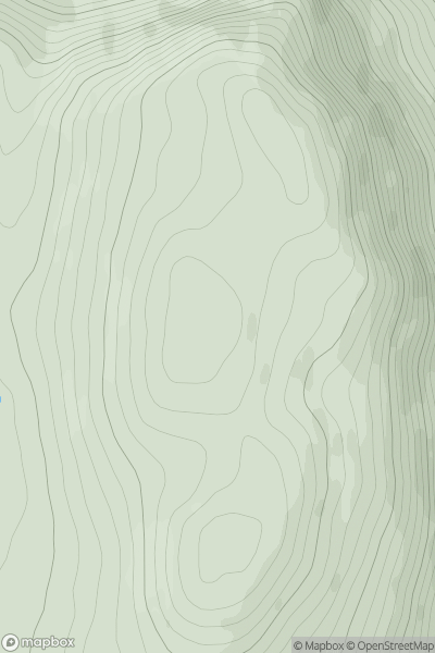 Thumbnail image for Creagan Ruadh showing contour plot for surrounding peak