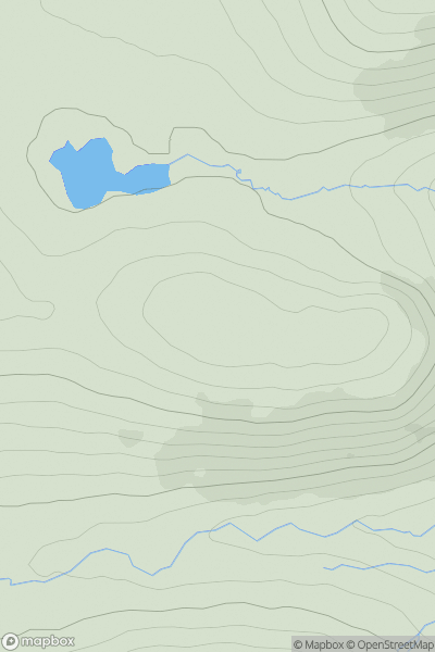 Thumbnail image for Meall Odhar Loch Monaidh showing contour plot for surrounding peak