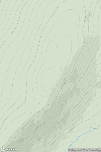 Thumbnail image for Druim nan Sac showing contour plot for surrounding peak