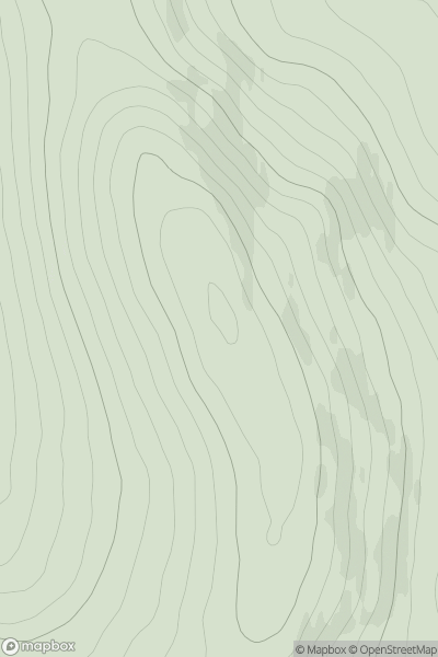 Thumbnail image for Clach-mheall showing contour plot for surrounding peak