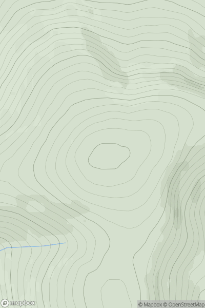 Thumbnail image for An Sgarsoch showing contour plot for surrounding peak