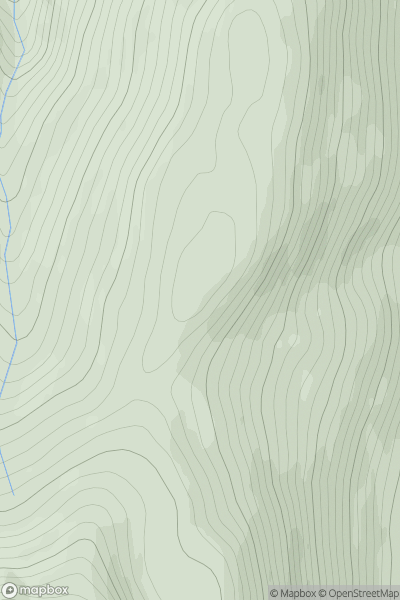 Thumbnail image for Meall Gharran showing contour plot for surrounding peak