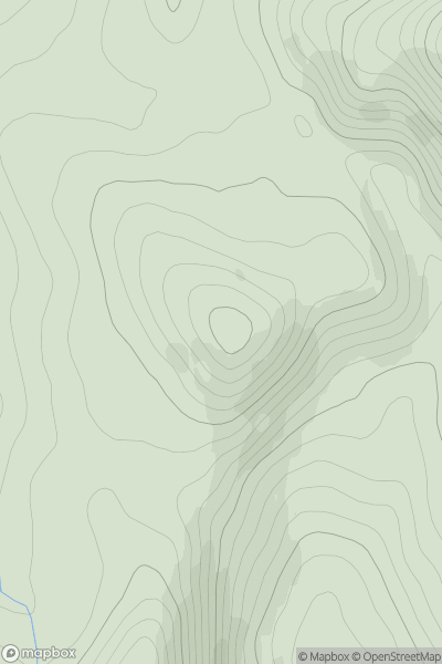 Thumbnail image for Creag Cam a' Choire showing contour plot for surrounding peak