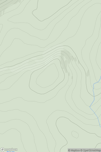 Thumbnail image for Stac nam Bodach showing contour plot for surrounding peak