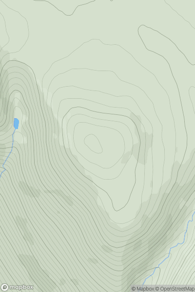 Thumbnail image for Dog Hillock showing contour plot for surrounding peak