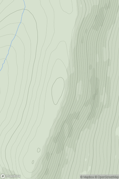 Thumbnail image for Creagan Caise Hill showing contour plot for surrounding peak