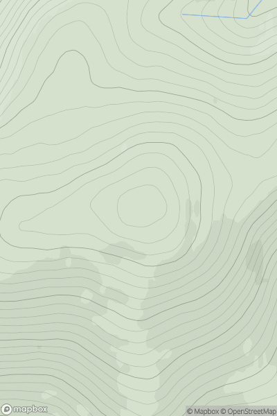 Thumbnail image for West Knock showing contour plot for surrounding peak