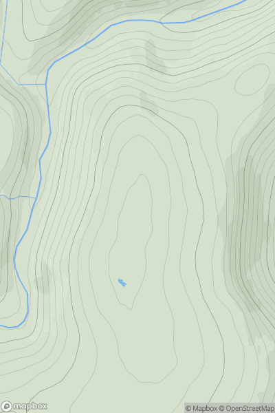 Thumbnail image for Coire Breac Top (Ben Tirran point 684m) showing contour plot for surrounding peak