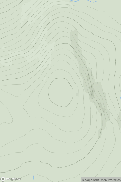 Thumbnail image for Leathad an Taobhain showing contour plot for surrounding peak