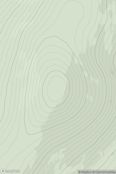Thumbnail image for Clachan Yell showing contour plot for surrounding peak