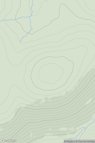 Thumbnail image for Hill of Cammie showing contour plot for surrounding peak