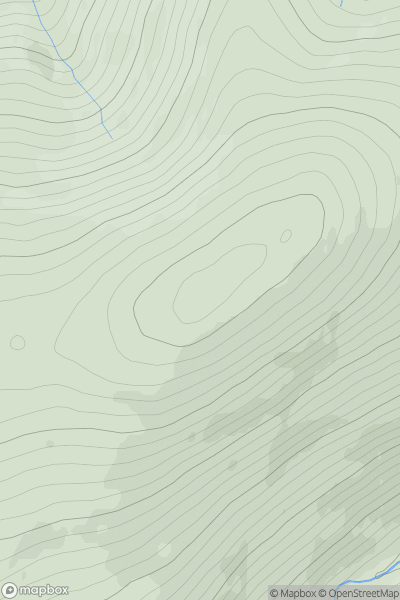 Thumbnail image for Peter Hill showing contour plot for surrounding peak