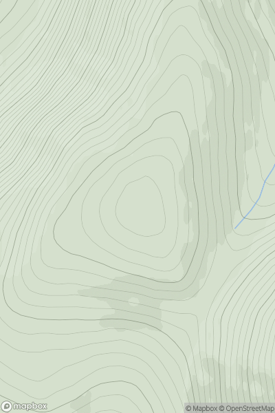 Thumbnail image for Creag Mhigeachaidh showing contour plot for surrounding peak