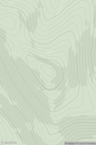 Thumbnail image for Creagan Gorm showing contour plot for surrounding peak