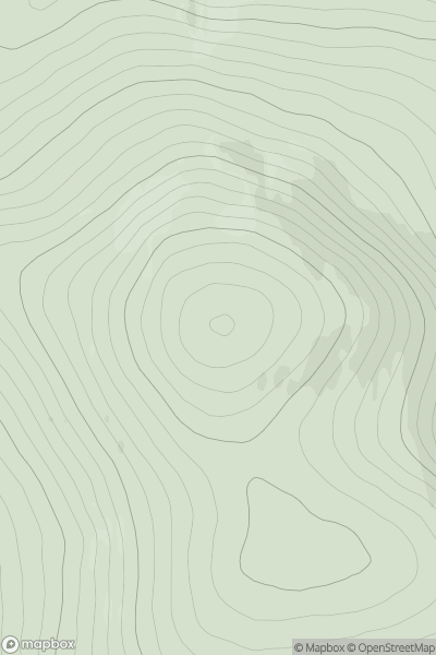 Thumbnail image for Carn a' Bhacain showing contour plot for surrounding peak